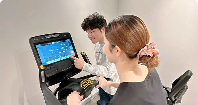 トレーニング指導をしている様子